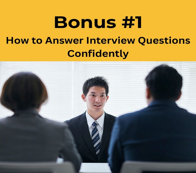 How to Answer Interview Questions Confidently bonus cover